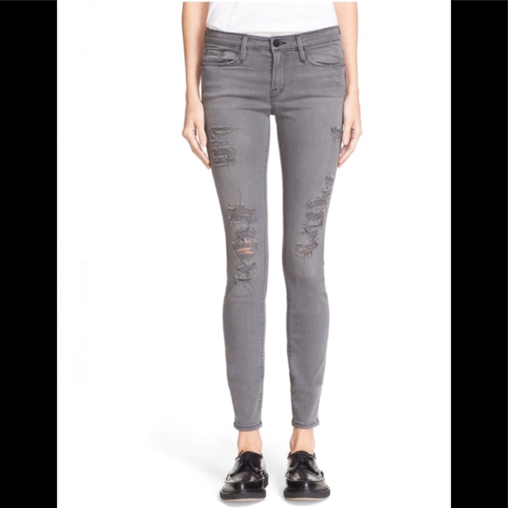 Like New Frame Le Skinny de Jeanne Shredded Jean❣️